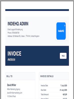 corporate template preview