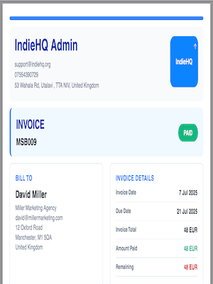 modern template preview