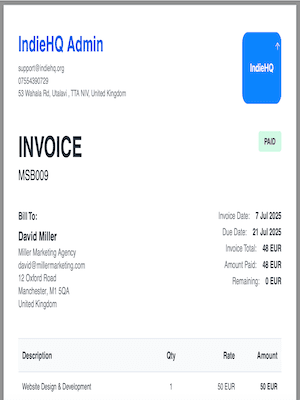 professional template preview